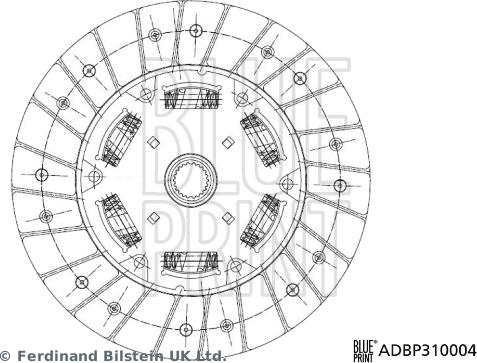 Blue Print ADBP310004 - Disc ambreiaj aaoparts.ro