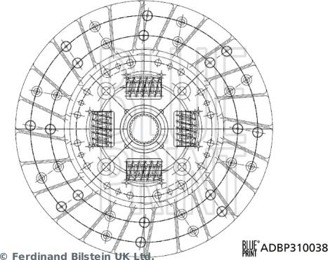 Blue Print ADBP310038 - Disc ambreiaj aaoparts.ro