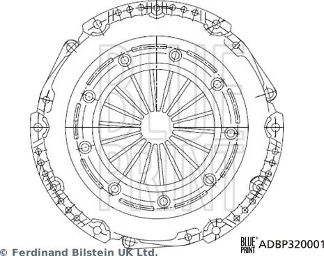 Blue Print ADBP320001 - Placa presiune ambreiaj aaoparts.ro