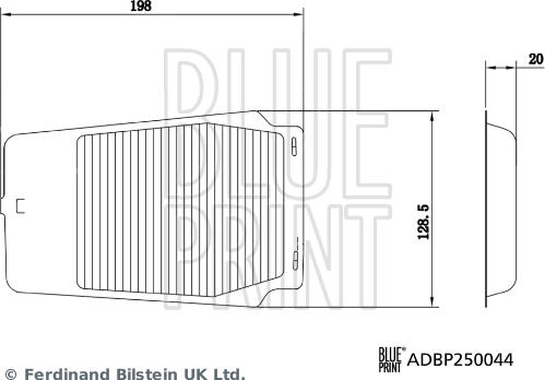 Blue Print ADBP250044 - Filtru, aer habitaclu aaoparts.ro