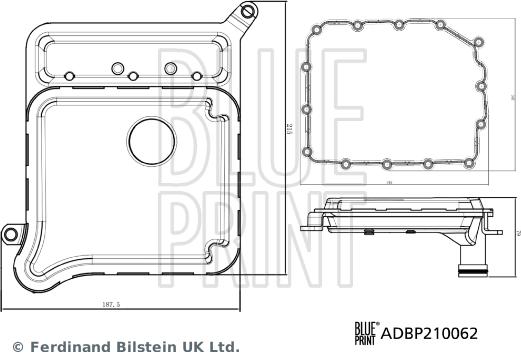 Blue Print ADBP210062 - Filtru hidraulic, cutie de viteze automata aaoparts.ro