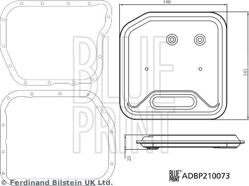 Blue Print ADBP210073 - Filtru hidraulic, cutie de viteze automata aaoparts.ro