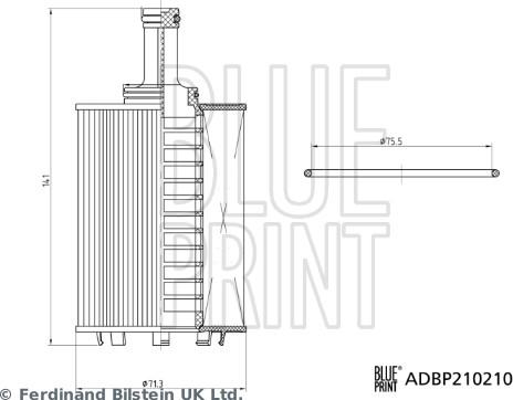 Blue Print ADBP210210 - Filtru ulei aaoparts.ro