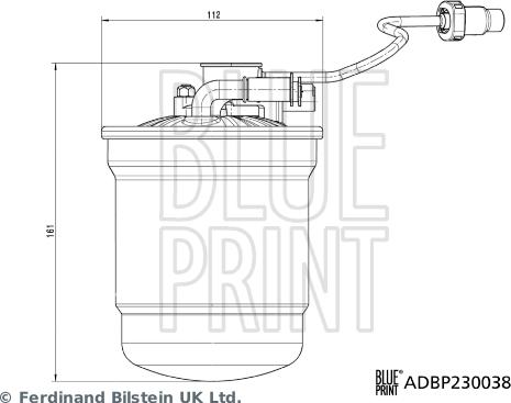 Blue Print ADBP230038 - Filtru combustibil aaoparts.ro