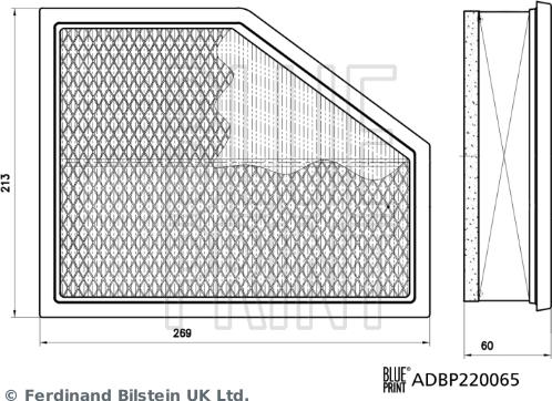 Blue Print ADBP220065 - Filtru aer aaoparts.ro