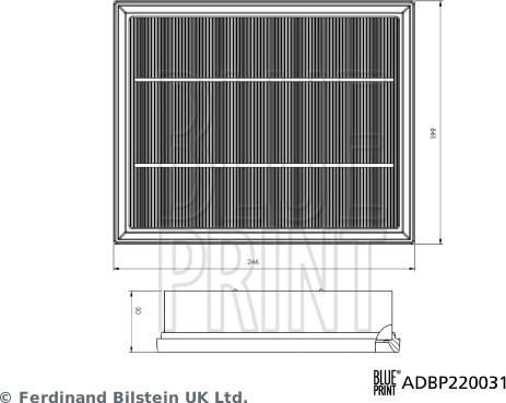 Blue Print ADBP220031 - Filtru aer aaoparts.ro