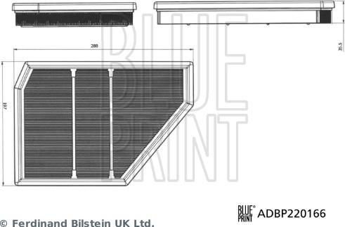 Blue Print ADBP220166 - Filtru aer aaoparts.ro