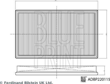 Blue Print ADBP220115 - Filtru aer aaoparts.ro