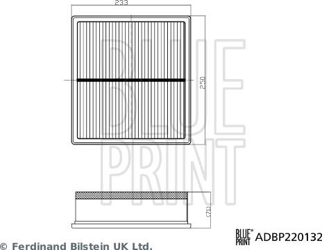 Blue Print ADBP220132 - Filtru aer aaoparts.ro