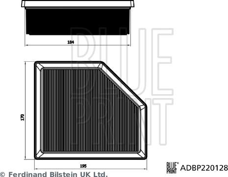 Blue Print ADBP220128 - Filtru aer aaoparts.ro