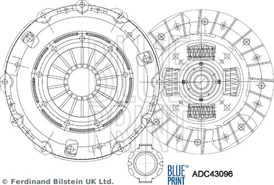 Blue Print ADC43096 - Set ambreiaj aaoparts.ro