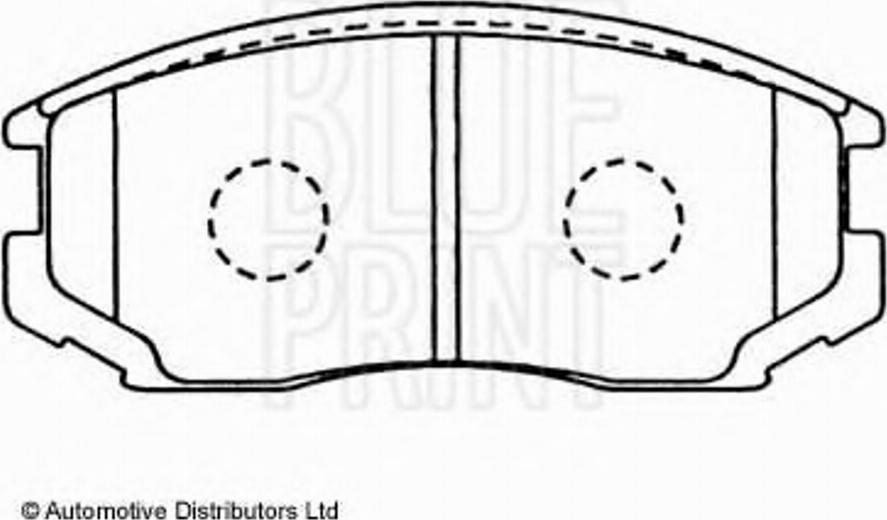 Blue Print ADD64222 - Set placute frana,frana disc aaoparts.ro