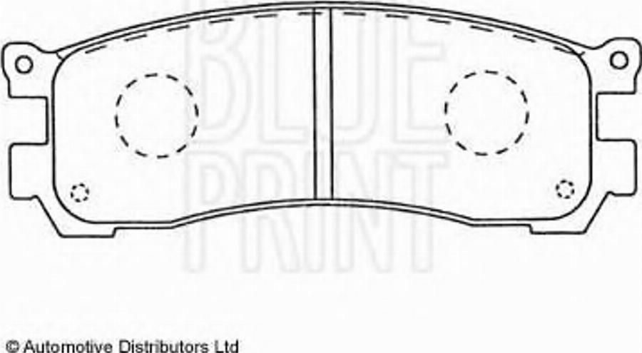 Blue Print ADM54236 - Set placute frana,frana disc aaoparts.ro