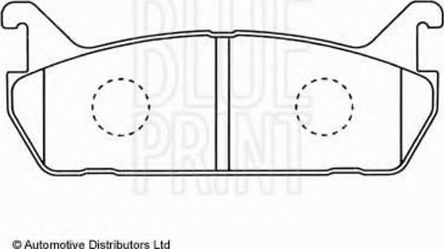 Blue Print ADM54225 - Set placute frana,frana disc aaoparts.ro