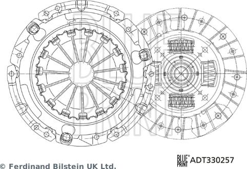 Blue Print ADT330257 - Set ambreiaj aaoparts.ro