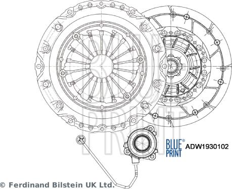 Blue Print ADW1930102 - Set ambreiaj aaoparts.ro