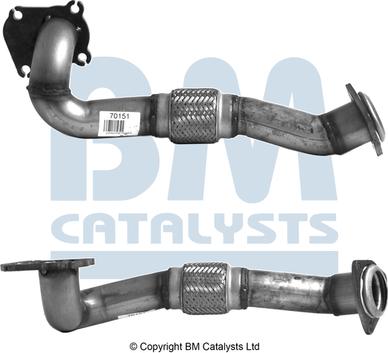 BM Catalysts BM70151 - Racord evacuare aaoparts.ro