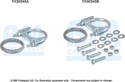BM Catalysts FK90549 - Set montare, catalizator aaoparts.ro