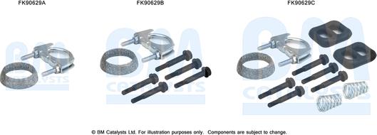 BM Catalysts FK90629 - Set montare, catalizator aaoparts.ro