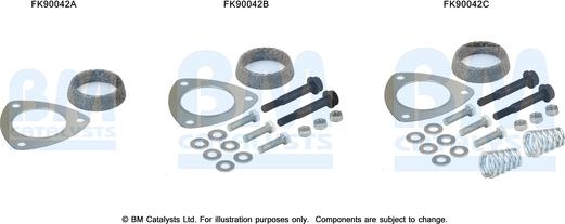 BM Catalysts FK90042 - Set montare, catalizator aaoparts.ro