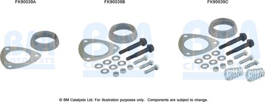 BM Catalysts FK90039 - Set montare, catalizator aaoparts.ro