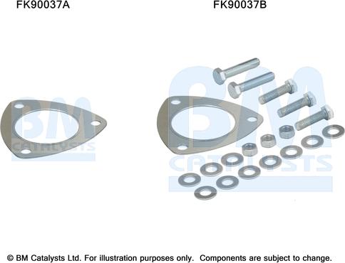 BM Catalysts FK90037 - Set montare, catalizator aaoparts.ro
