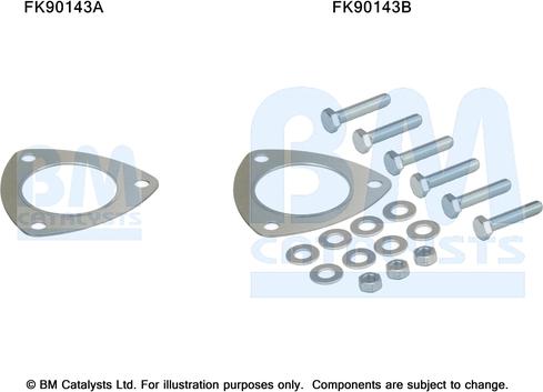 BM Catalysts FK90143 - Set montare, catalizator aaoparts.ro
