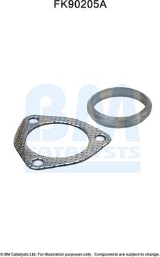 BM Catalysts FK90205 - Set montare, catalizator aaoparts.ro