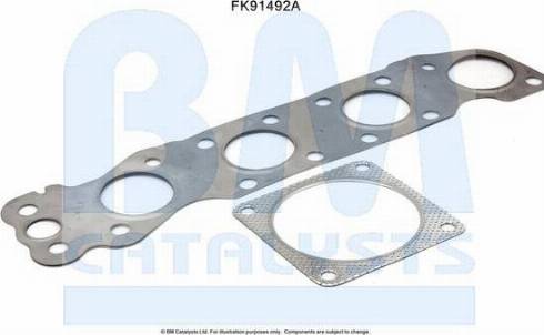 BM Catalysts FK91492 - Set montare, catalizator aaoparts.ro