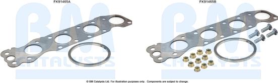 BM Catalysts FK91465 - Set montare, catalizator aaoparts.ro