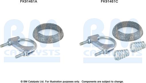 BM Catalysts FK91461 - Set montare, catalizator aaoparts.ro