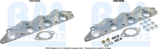 BM Catalysts FK91402 - Set montare, catalizator aaoparts.ro