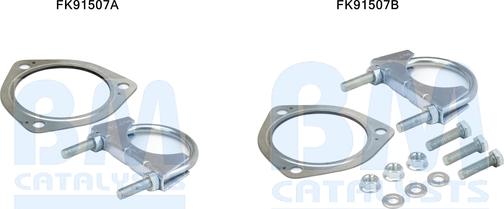 BM Catalysts FK91507 - Set montare, catalizator aaoparts.ro