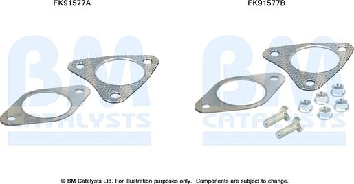 BM Catalysts FK91577 - Set montare, catalizator aaoparts.ro
