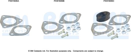 BM Catalysts FK91606 - Set montare, catalizator aaoparts.ro