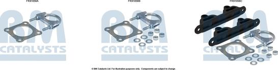 BM Catalysts FK91056 - Set montare, catalizator aaoparts.ro