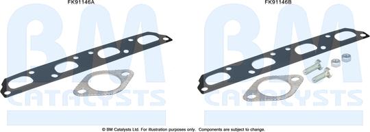 BM Catalysts FK91146 - Set montare, catalizator aaoparts.ro