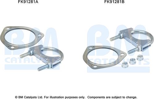 BM Catalysts FK91281 - Set montare, catalizator aaoparts.ro