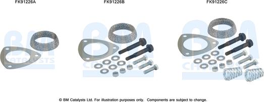 BM Catalysts FK91226 - Set montare, catalizator aaoparts.ro