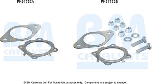 BM Catalysts FK91752 - Set montare, catalizator aaoparts.ro