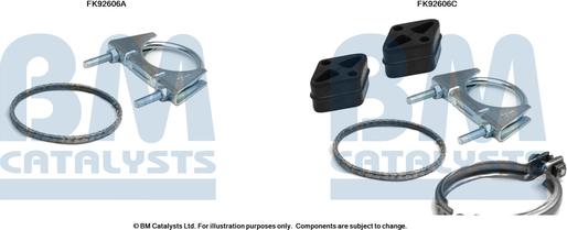 BM Catalysts FK92606 - Set montare, catalizator aaoparts.ro
