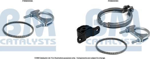 BM Catalysts FK92223 - Set montare, catalizator aaoparts.ro