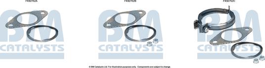 BM Catalysts FK92752 - Set montare, catalizator aaoparts.ro