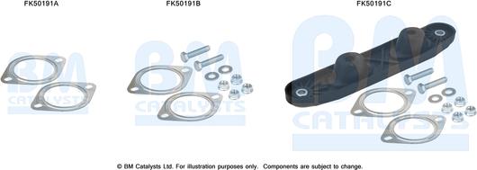 BM Catalysts FK50191 - Set montare, toba de esapament aaoparts.ro