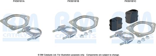BM Catalysts FK50181 - Set montare, toba de esapament aaoparts.ro