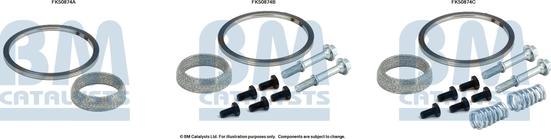 BM Catalysts FK50874 - Set montare, toba de esapament aaoparts.ro