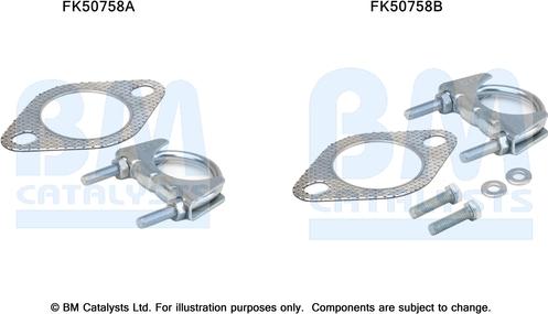BM Catalysts FK50758 - Set montare, toba de esapament aaoparts.ro