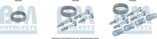 BM Catalysts FK50729 - Set montare, toba de esapament aaoparts.ro
