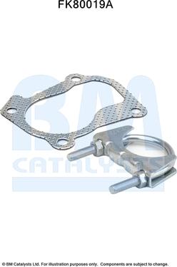 BM Catalysts FK80019 - Set montare, catalizator aaoparts.ro