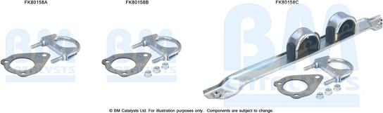 BM Catalysts FK80158 - Set montare, catalizator aaoparts.ro